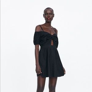NWT Zara Dress with Cutwork Emboidery